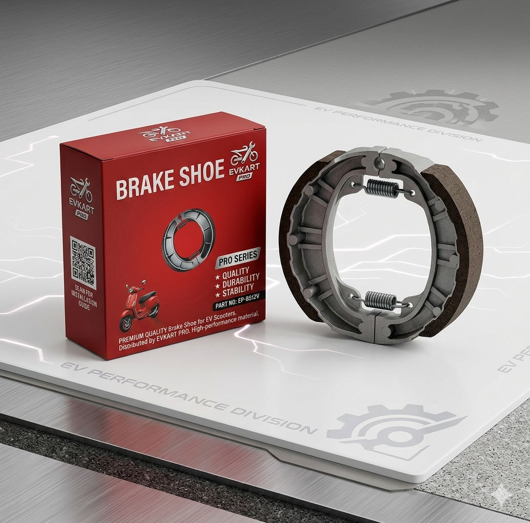 110mm Elite Imported Drum Brake Shoe (Red Edition) – Precision EV Braking electric scooter spare brake part