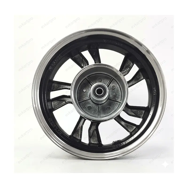 EVKart Pro | 10" Heavy-Duty Alloy Wheel Rim (Drum Compatible) EV motor for electric scooter repairs